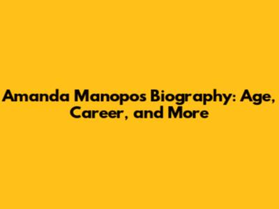 Amanda Manopo's Biography: Age, Career, and More