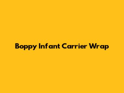 Boppy Infant Carrier Wrap