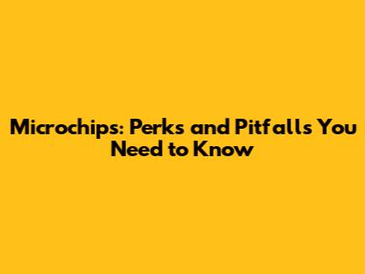 Microchips: Perks and Pitfalls You Need to Know
