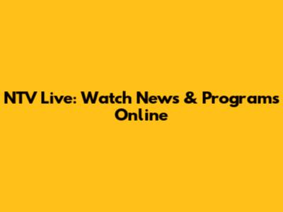 NTV Live: Watch News & Programs Online