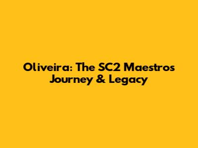 Oliveira: The SC2 Maestro's Journey & Legacy