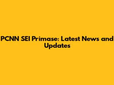 PCNN SEI Primase: Latest News and Updates
