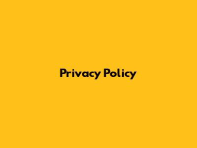 Privacy Policy