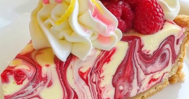 Raspberry Ripple Cheesecake Slice